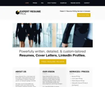 Expertresumepros.com(Rated #1 Resume Writing Service) Screenshot