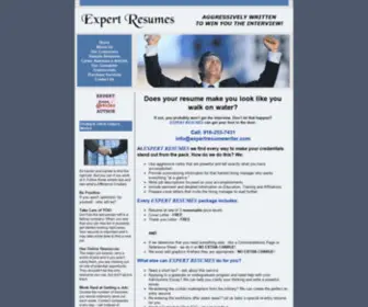 Expertresumewriter.com(Resumes resume writing services cover letters resume examples curriculum vitae) Screenshot