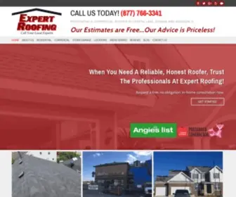 Expertroofinginc.com(Expert Roofing) Screenshot