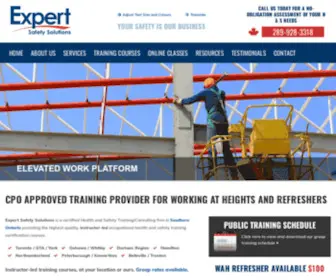 Expertsafetysolutions.com(Expert Safety Solutions) Screenshot