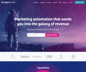 Expertsender.com(Data-driven marketing automation for expanding your eCommerce store) Screenshot
