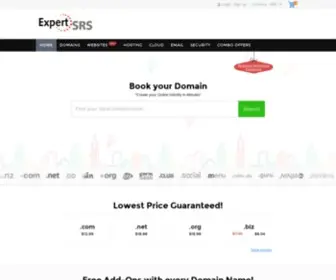 Expertsrs.com(Domain names & web hosting company) Screenshot