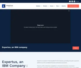 Expertus.ca(Payments Solution & Financial Services) Screenshot