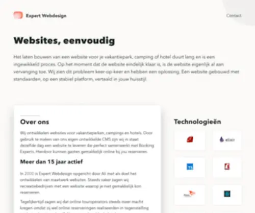 Expertwebdesign.nl(Expert webdesign) Screenshot