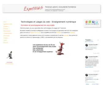 Expertweb.fr(Web, Formations, E-learning, Gestion de Projets) Screenshot