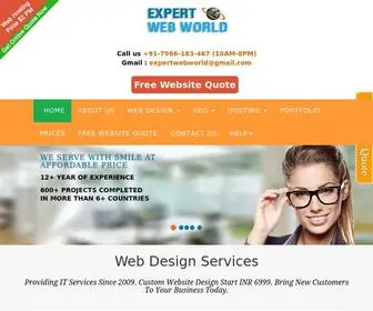 ExpertwebWorld.com(Website design company in Panchkula near Chandigarh Starting From Only Rs 3999) Screenshot