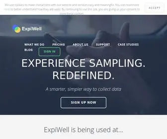 Expiwell.com(Experience Sampling) Screenshot