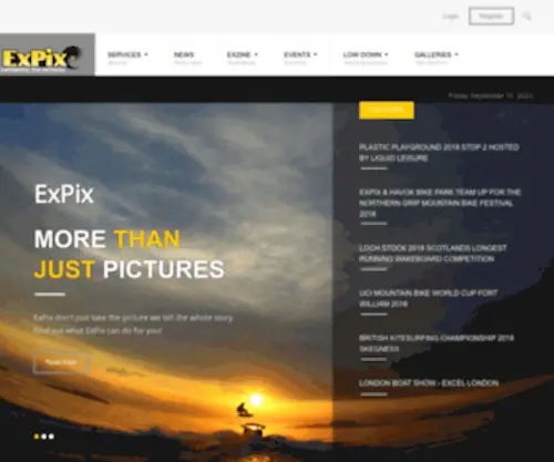 Expix.co.uk(ExPix Extreme and Action Sports Images and Articles) Screenshot