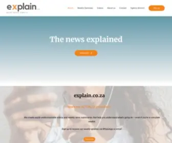 Explain.co.za(News made simple) Screenshot