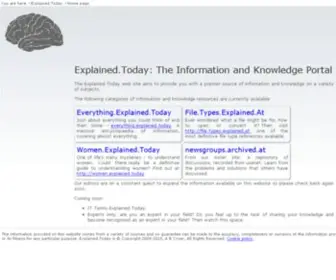 Explained.at(The Information and Knowledge Portal) Screenshot