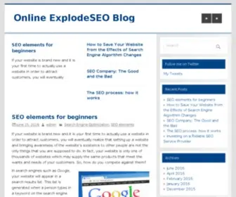 Explodeseo.com(SEO Company) Screenshot