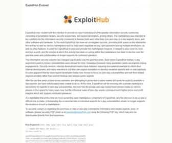 Exploithub.com(ExploitHub) Screenshot