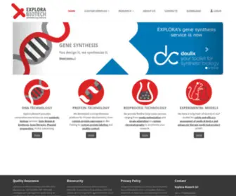 Explora-Biotech.com(Synthetic Biology) Screenshot