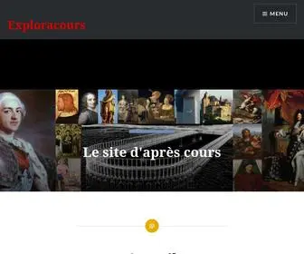 Exploracours.fr(Le site d'après cours) Screenshot