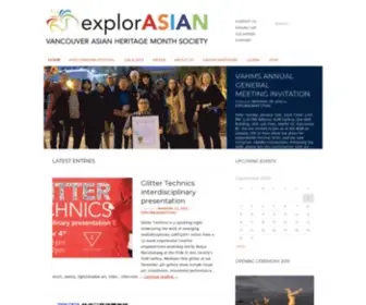 Explorasian.org(Vancouver Asian Heritage Month Society) Screenshot