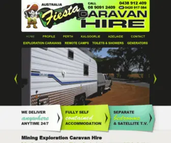 Explorationcaravanhire.com.au(Mining Caravan Hire) Screenshot