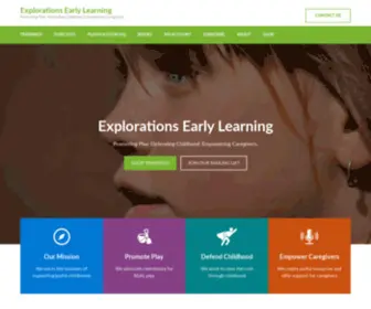 Explorationsearlylearning.com(Explorations Early Learning) Screenshot