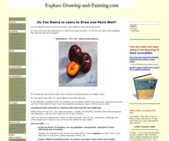 Explore-Drawing-AND-Painting.com(Learn to Draw and Paint with a Fine Art Artist Section targeting Section targeting Section targeting Section targeting) Screenshot
