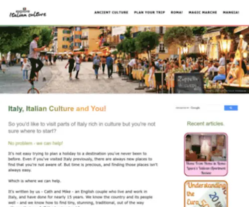 Explore-Italian-Culture.com(Share our insider knowledge of Italy and Italian culture) Screenshot