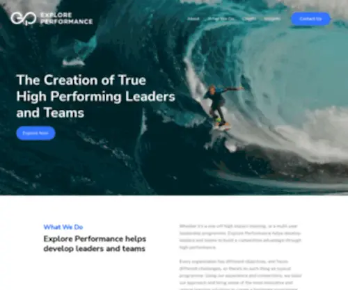 Explore-Performance.com(Explore Performance) Screenshot