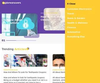 Exploreanswers.net(ExploreAnswers) Screenshot