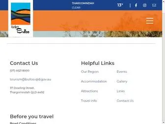 Explorebulloo.com.au(Visit Bulloo) Screenshot