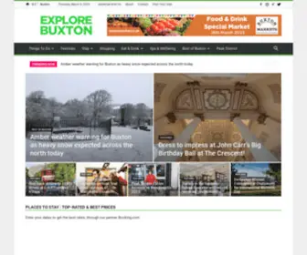 Explorebuxton.co.uk(Explore Buxton) Screenshot