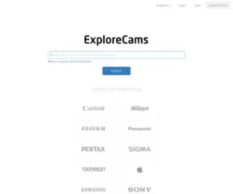 Explorecams.com(Sample Photos and Camera Settings for Cameras & Lenses) Screenshot