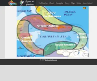 Explorecaribe.com(Home Page for Explore the Caribbean) Screenshot