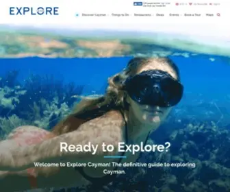 Explorecayman.com(Best Cayman Islands travel guide with vacation information) Screenshot
