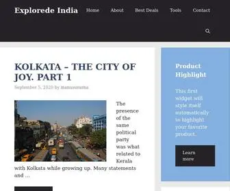 Exploredeindia.com(Explorede India) Screenshot