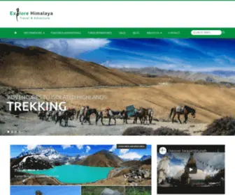 Explorehimalaya.com(Explore Himalaya Travel & Adventure) Screenshot