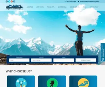 Explorehimalaya.org(Explore Himalaya) Screenshot