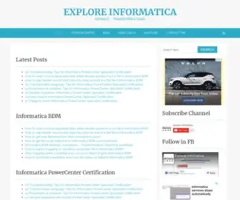 Exploreinformatica.com(Explore Informatica) Screenshot