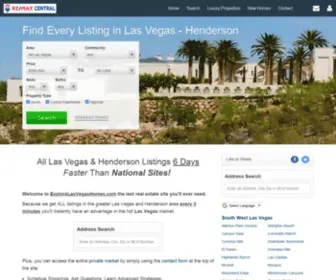 Explorelasvegashomes.com(Try the fastest and best organized real estate site in Las Vegas) Screenshot