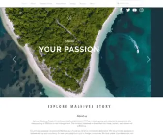 Exploremaldives.com(Explore Maldives) Screenshot