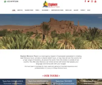 Exploremoroccotours.com(Best Morocco Tours) Screenshot