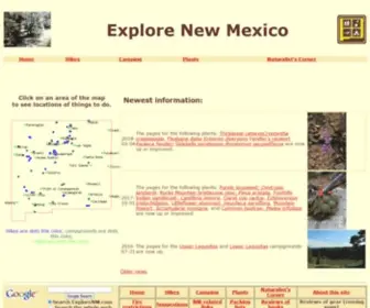 Explorenm.com(Explore New Mexico) Screenshot