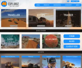 Exploreoz.com(Camping & Caravanning Australia) Screenshot