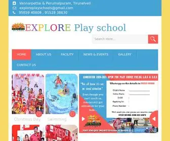 Exploreplayschool.com(Explore Play School) Screenshot