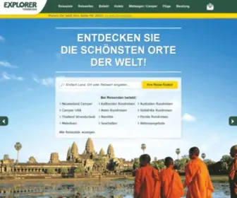 Explorer.de(Individuelle Fernreisen vom Experten) Screenshot