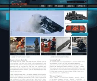 Explorercases.com.au(Explorer Cases Australia) Screenshot