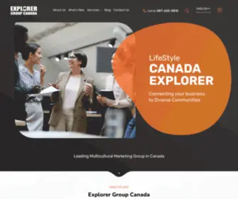 Explorergroupcanada.com(Just another WordPress site) Screenshot