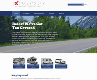 Explorerrv.com(RV Insurance) Screenshot