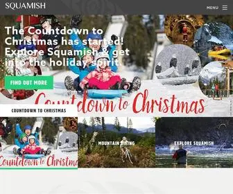 Exploresquamish.com(The Official Site of Tourism Squamish) Screenshot