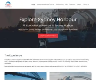 Exploresydneyharbour.com.au(Explore Sydney Harbour) Screenshot