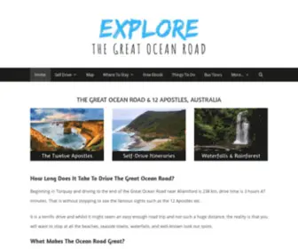 Explorethegreatoceanroad.com.au(Great Ocean Road Self Drive Itineraries & Tourist information) Screenshot