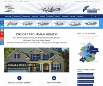 Exploretroutmanhomes.com(Troutman Homes) Screenshot