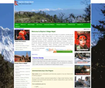 Explorevillage.com(Charity Treks Tour in Nepal) Screenshot