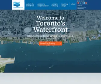 Explorewaterfrontoronto.ca(Waterfront Toronto) Screenshot